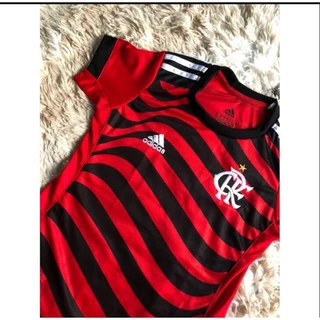 Camiseta feminina babylook Flamengo onda