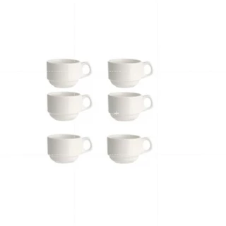 17 Xícara Sublimação 180ml Oxford Porcelana Empilhável Hotel - Não acompanha Pires