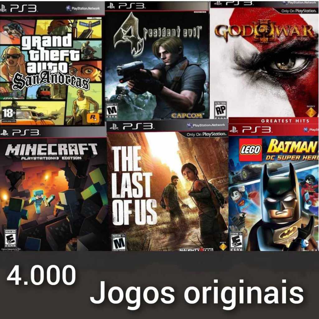 Jogos de PS3 4000 Original