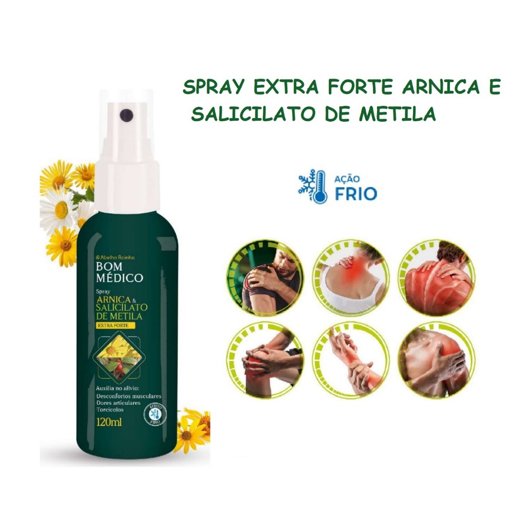 Bom medico spray Arnica e Salicilato de Metila extra forte 120ml