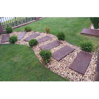 Forma em Abs Virgem Caminho Jardim Pisante imitação Madeira 60x30cm