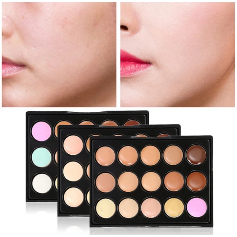 Paleta De Base Corretivo 15 Cores Maquiagem Profissional | Shopee Brasil