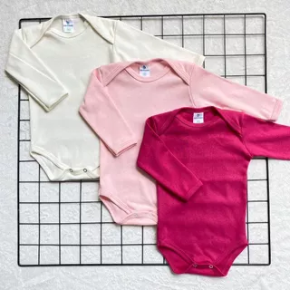 Kit Body Liso Inverno Menina 3 Peças 100% Algodão.