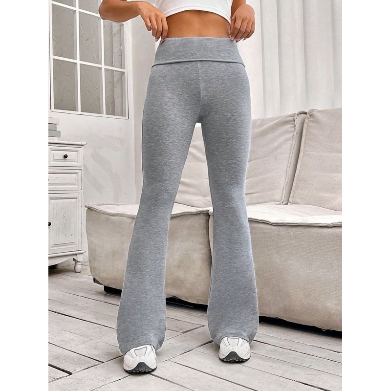 Calça Legging Flare Bailarina - Cinza