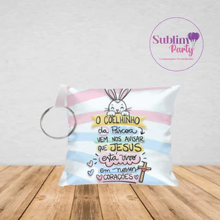 Chaveiro almofada Páscoa/ Arte apenas na frente em Oferta na Shopee