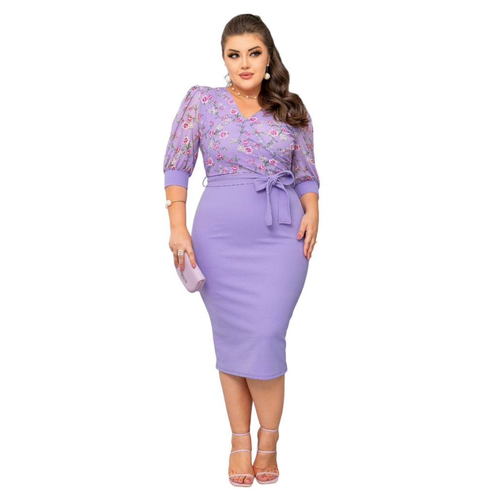 Vestido Rebeca Plus Size Midi Elegante Evangélico