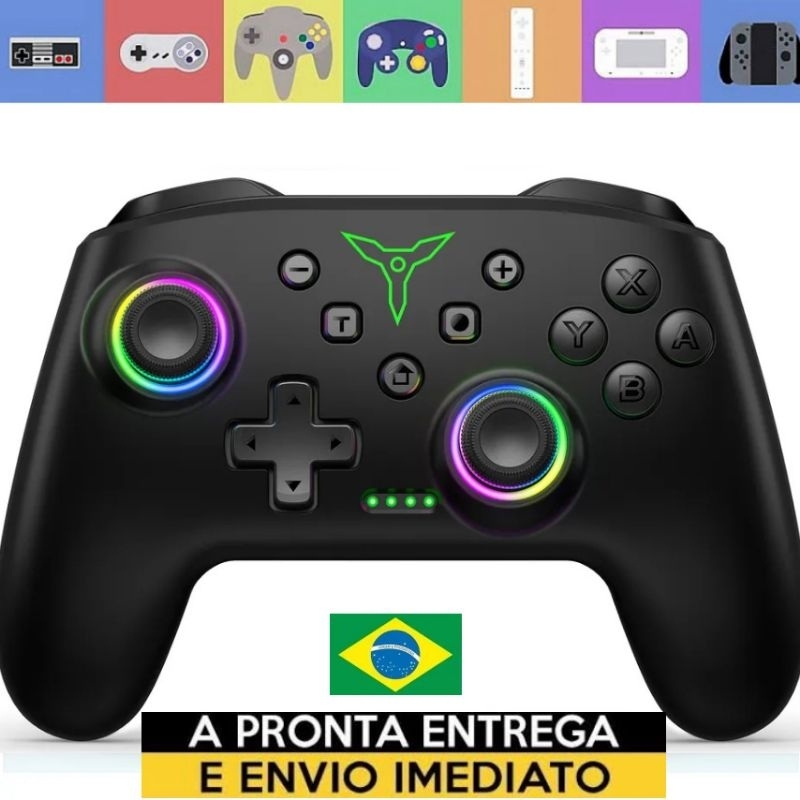 CONTROLE SEM FIO BLUETOOTH DE NINTENDO SWITCH CONTROLE DE PC E CELULAR