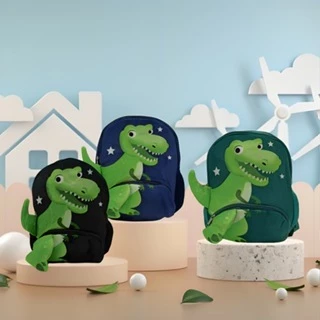 Mochila Costas Escolar Infantil Menino Dinossauro Creche