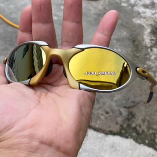 Óculos de Romeo1 Juju Ciclista Penny Pinado Mandrake Metal Dourado Premium Lentes Gold