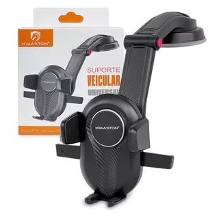Suporte Universa e Carro Para Celular com Base Ventosa conforto e segurança para Celular H'maston CJ-58