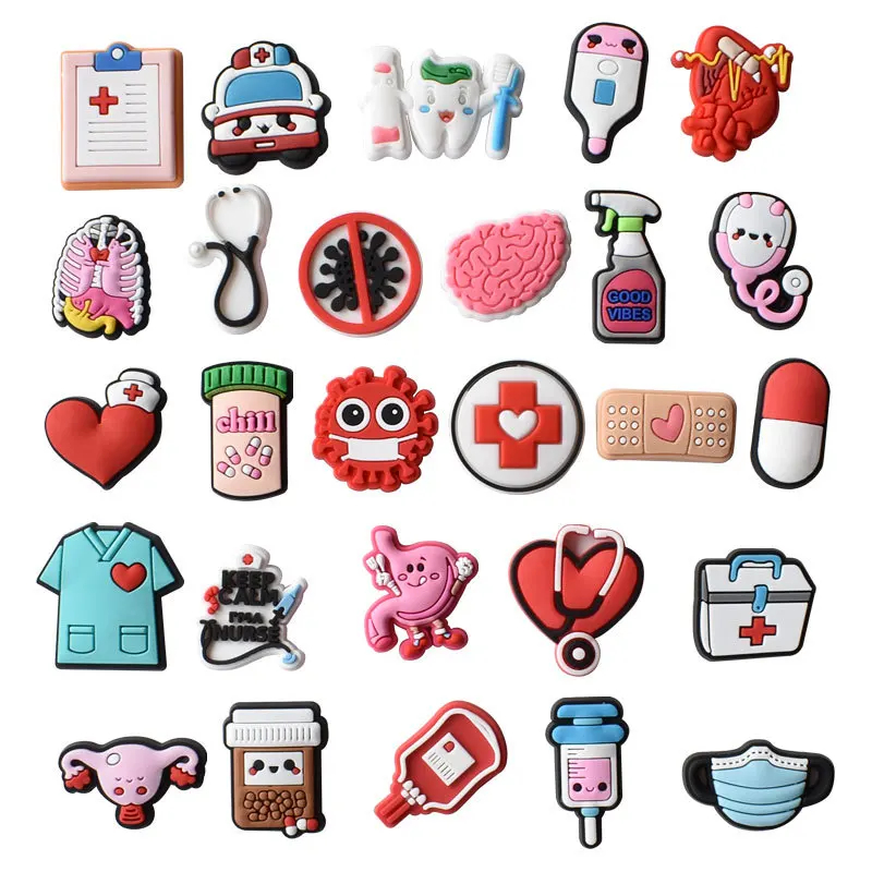 Enfeite Para Crocs Área da Saúde Enfermagem/Medicina [Jibz Jibbitz