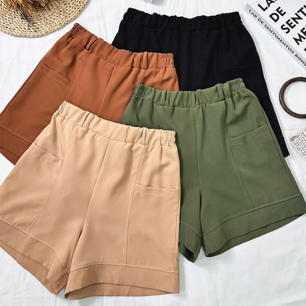 Short Alfaiataria Feminino Zara Cintura Alta com Bolso