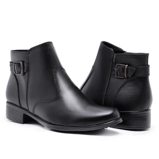 Botinha Feminina Conforto Sintético Leve Moda