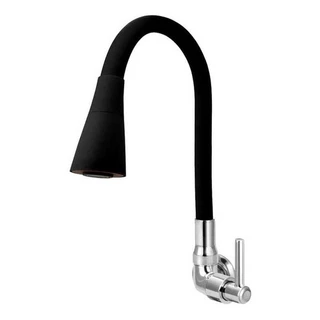 Torneira Gourmet Flexivel Cozinha Luxo 2 Jatos Preta Parede filtro inox Cromada para pia parede chuveirinho flexivel