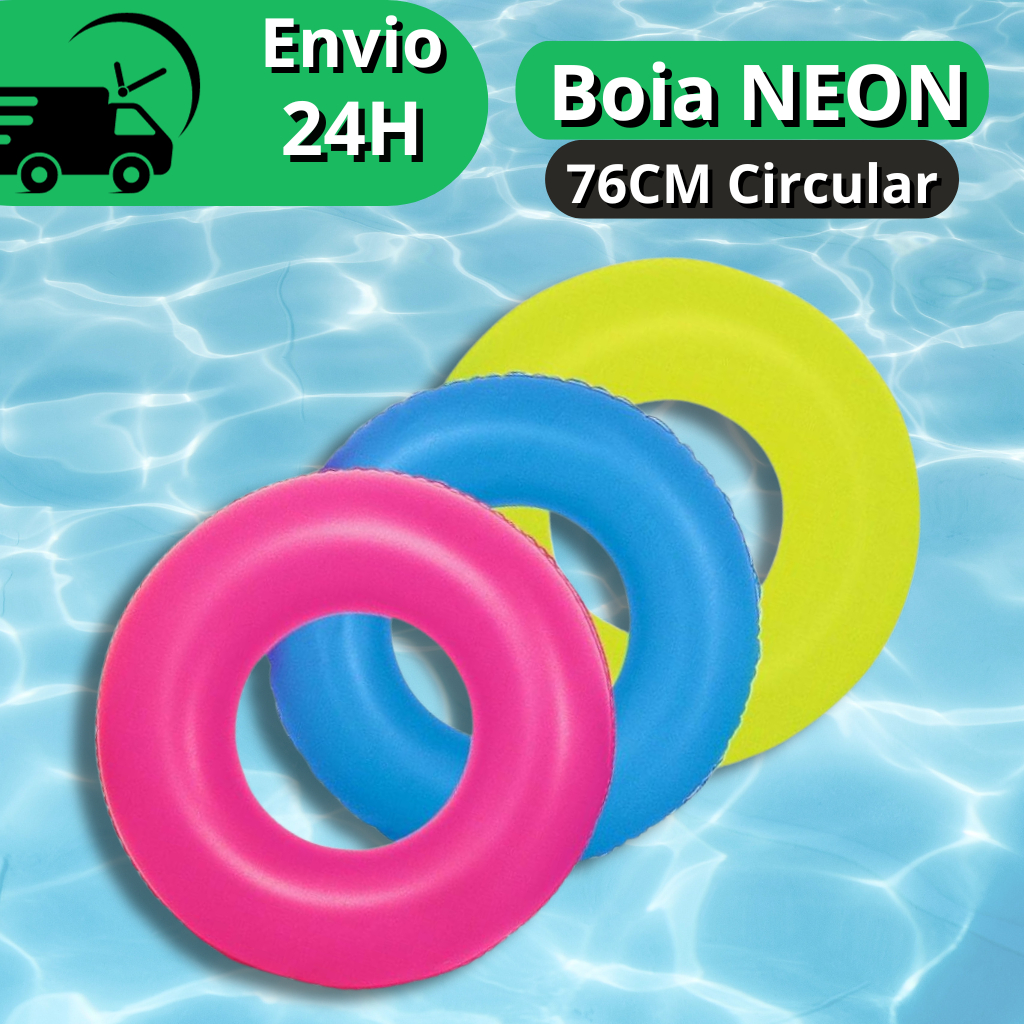 Boia Circular 76CM Para Crianças e Adultos Inflável Para Festas Piscina E Praia