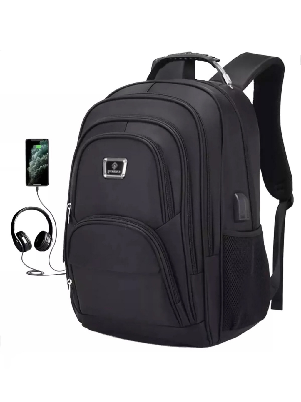 Mochila Masculina Resistente Para Faculdade Impermeável Grande Escola ...