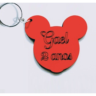 35 Chaveiros lembrancinha Mickey / Minnie Mdf