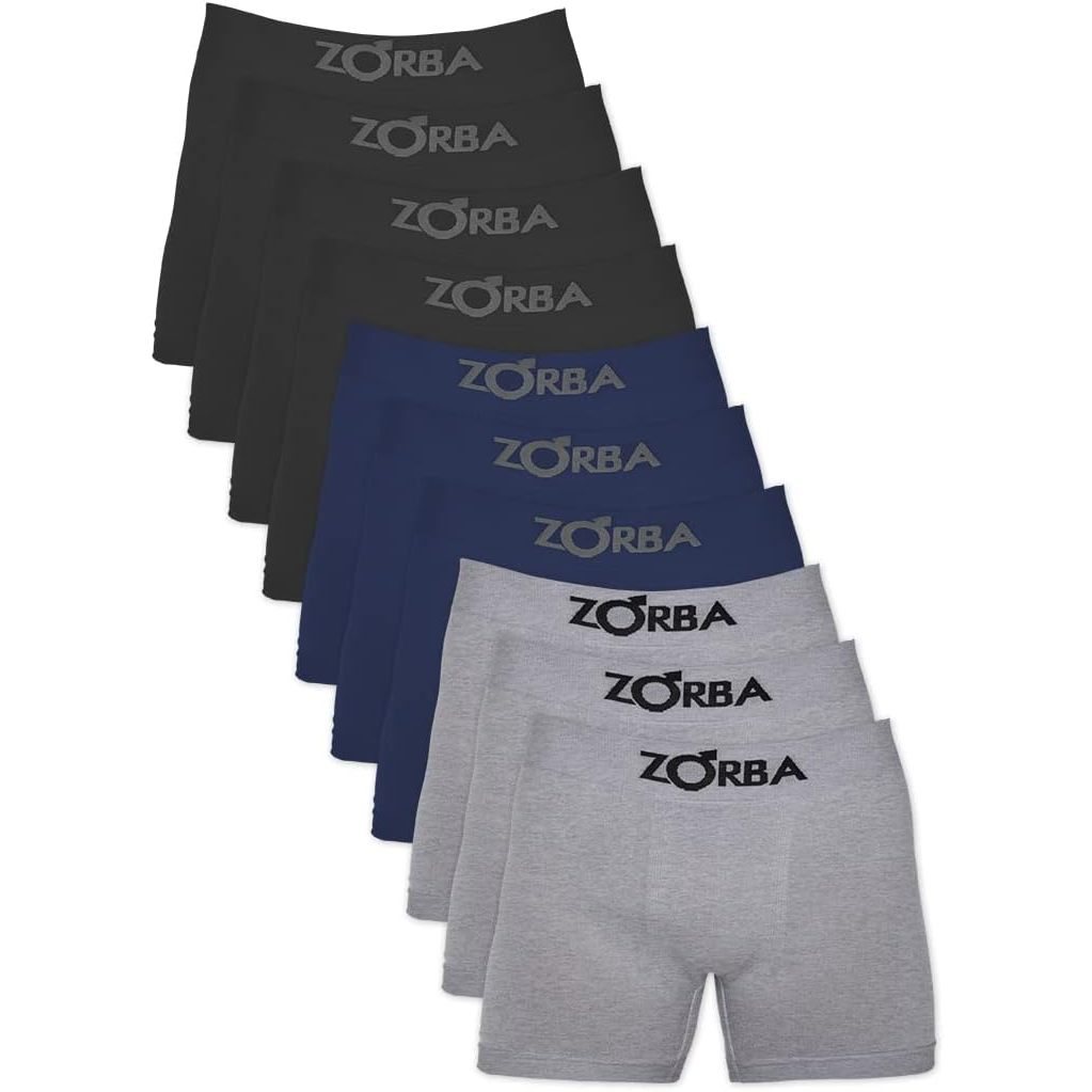 Kit Com 6 Cuecas Boxer Zorba 781 Algodão Original Masculina Com Detalhes D Fabricação (DEFEITOS)