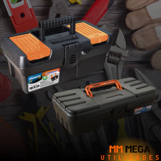 Kit 2 Maletas de Ferramentas Caixa Organizadora Grande Resistente Durável