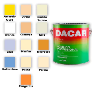 Tinta Acrílica Profissional 3,6 L Dacar