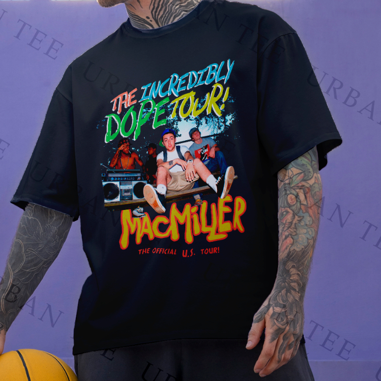 Camiseta Basica Algodao Mac Miller The Incredibly Dope Tour Rapper Unissex
