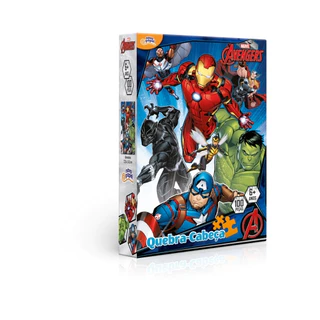Quebra Cabeça 100 Peças Vingadores - Toyster 8035