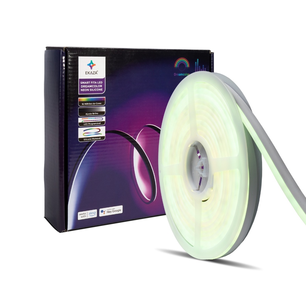 Fita Led Inteligente Neon Wifi Dream Color 5 Metros Bivolt Alexa | Google