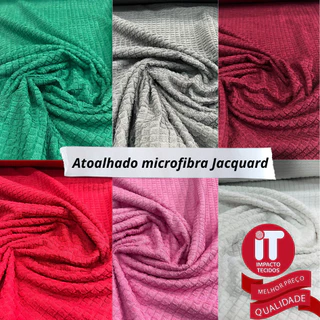 Atoalhado Felpudo Jacquard De Microfibra, Ótima Absorção, Largura:1,5m