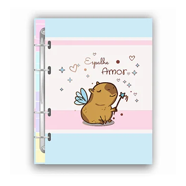 Caderno Colegial Argolado - Fichário Merci - 80 folhas - 90 gramas