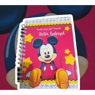 Caderneta de Saude Mickey Personalizada