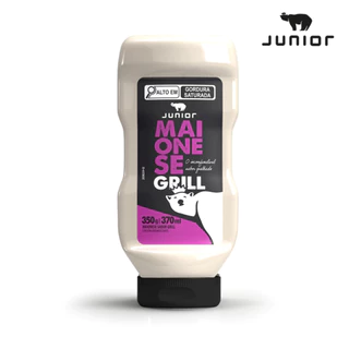 Maionese Grill Defumada Gourmet Cremosa 350g Junior Frasco Food Service Molho Lanches Fritas Snacks