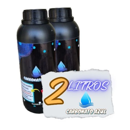 kit 2 litros CARBONATO AZUL - PISCINA AZUL INSTANTANEAMENTE