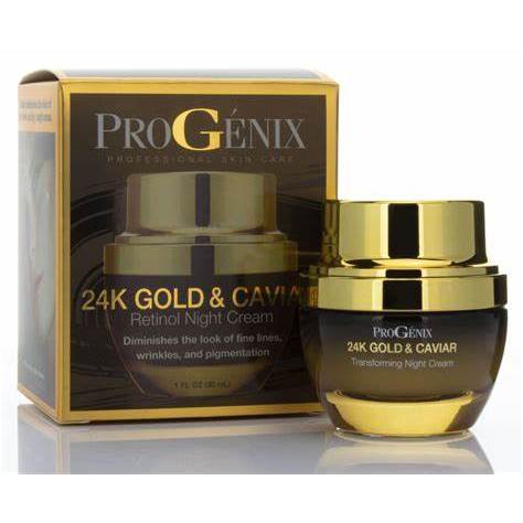 Progenix 24k Gold & Caviar Night Creme Importado | Shopee Brasil