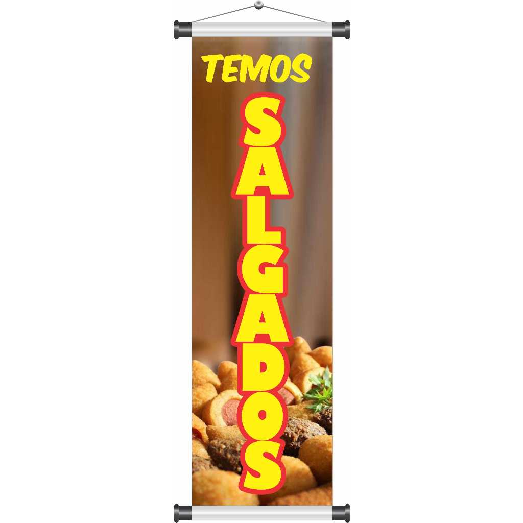 Banner Temos Salgados 1metro x30cm mod10