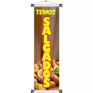 Banner Temos Salgados 1metro x30cm mod10