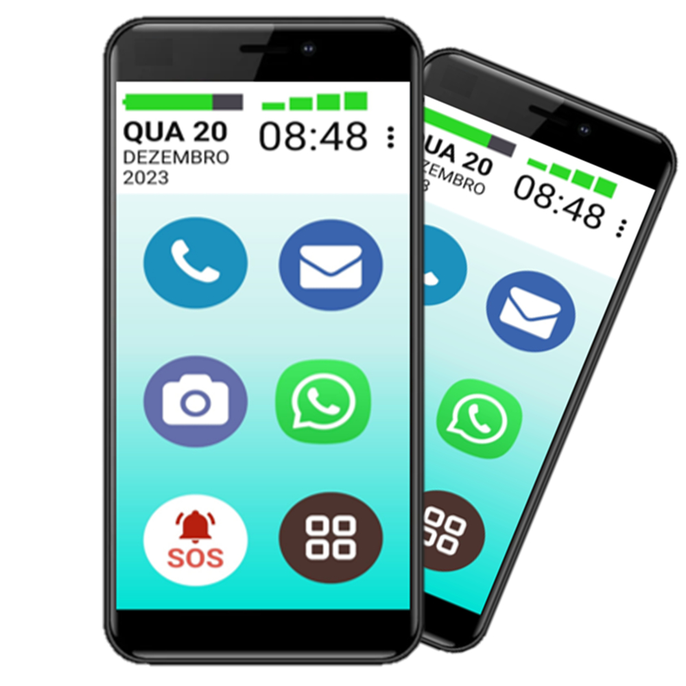 CELULAR PARA IDOSO VOVÔ&VOVÓFONE 32GB FÁCIL USO WHATSAPP BOTÃO SOS ...