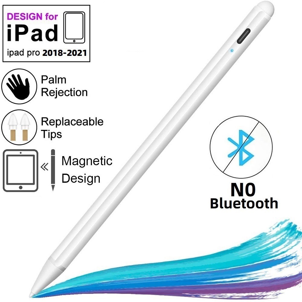 Caneta Pencil Wb Compatível C/ iPad Com Palm Rejection 1.0mm - Melhora ...
