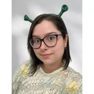 Acessórios de cabelo Shrek Fantasia Halloween Cosplay Carnaval impressão 3D