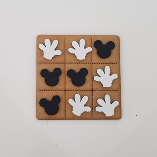 Jogo da Velha Tabuleiro Completo Mickey - Kit com 25 Unidades