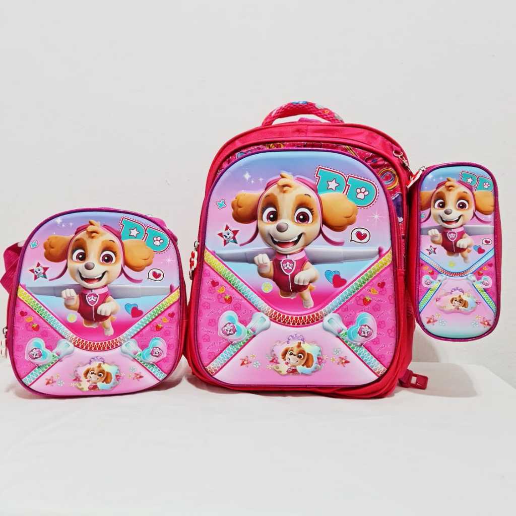 Kit Mochila Escolar Infantil Skye Patrulha Canina | Shopee Brasil