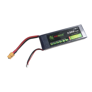Bateria Lipo 3300mah 3300 2s 7.4v 40c xt60 Lion Power
