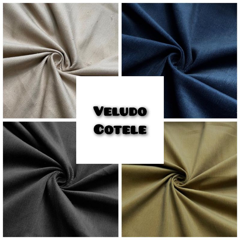 1 metro de tecido veludo cotele de algodao com elastano 1mt comp. x 1 ...