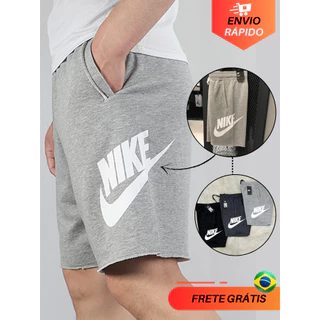 Bermuda Masculina Moletom achadinhos da shopee short Masculino Esportivo Dryfit