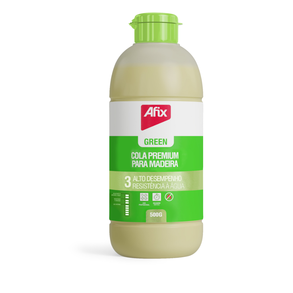 Cola Premium para Madeira - 500g - Resistente à Água - AFIX Green ...