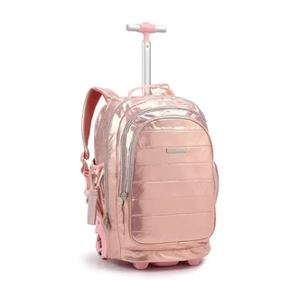 MOCHILA 19" DE RODINHA METALIZADA