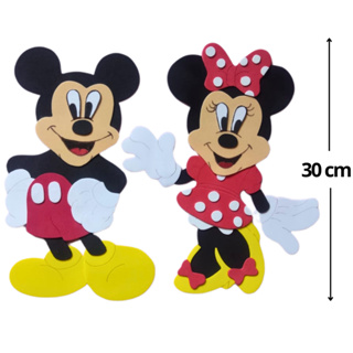 Mickey e Minnie Feito Com E.V.A. 30 cm