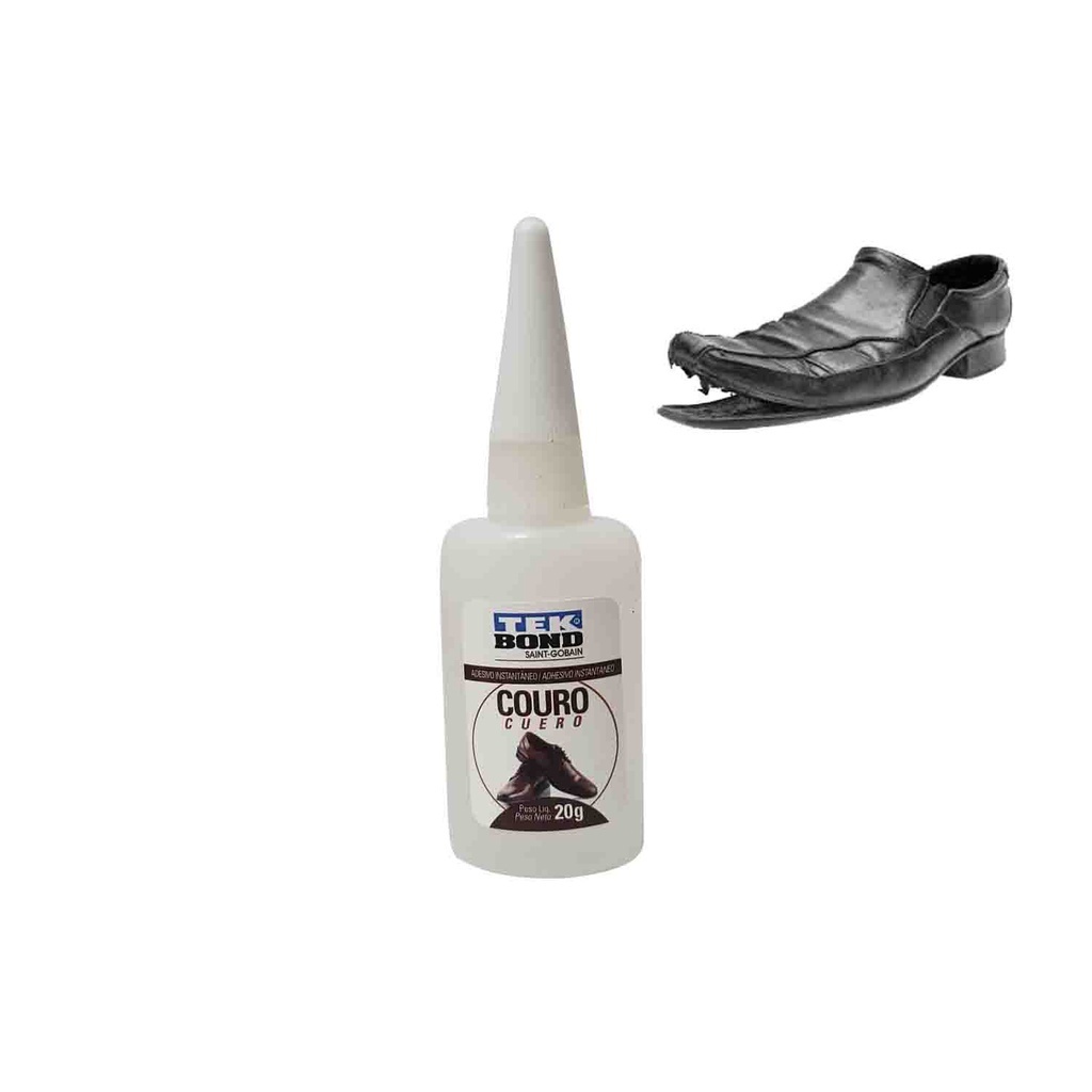 Cola Para Tênis Sapato Sola Solados Cola de Couro Tekbond 20g