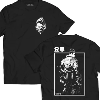 Camiseta Valorant Yoru Frente e Costas T-shirt Duelista FPS Unissex Alternative Viral