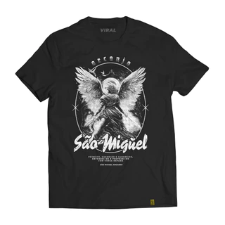 Camiseta São Miguel Arcanjo Exclusiva Algodão Premium Católica PLUS SIZE
