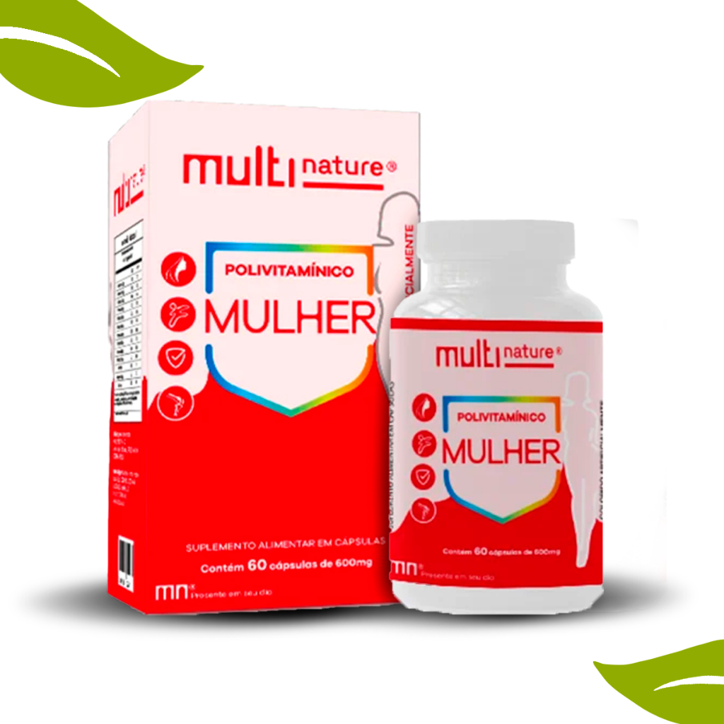 Multifort Mulher - Multivitamínico P/ Mulheres A-Z 600 Mg – 60 Cápsulas ...